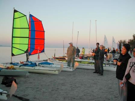 BSD Batwing Sport and Expedition sails on kayak at the start of the Everglades Challenge