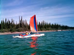 BSD Batwing Sport and Expedition sails on kayak at the start of the Everglades Challenge