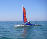 32 sf Batwing BSD sail on Kruger kayak