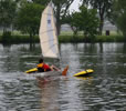 BSD Batwing Expedition Sail rig for kayaks in Chicago - June 2011