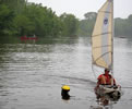 BSD Batwing Expedition Sail rig for kayaks in Chicago - June 2011