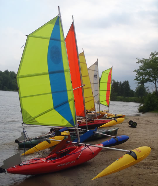 kayak sailing with BSD in Deerhearst Canada -  2011