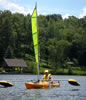 BSD in Chicago kayak sailing with BSD Batwing Sails- June 2011