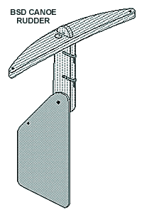 BSD - Canoe Rudder, Product Details diagram of launching product 