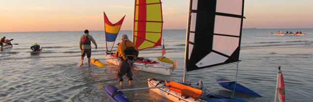 Everglades Challenge with BSD Batwing sails - launching