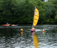 kayak Sport sail rig  - BSD at Jersey Paddler and Sebago Canoe Club