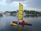 kayak Sport sail rig  - BSD at Jersey Paddler and Sebago Canoe Club